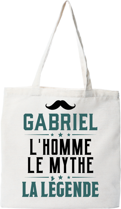 Tote bag coton recyclé gabriel l'homme le mythe la légende