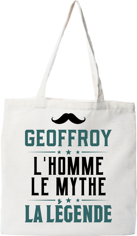 Tote bag coton recyclé geoffroy l'homme le mythe la légende