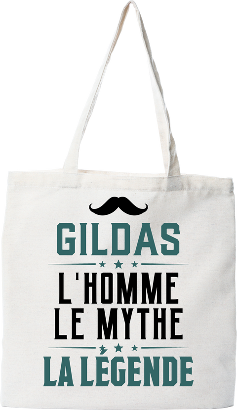 Tote bag coton recyclé gildas l'homme le mythe la légende