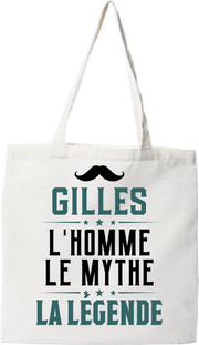 Tote bag coton recyclé gilles l'homme le mythe la légende