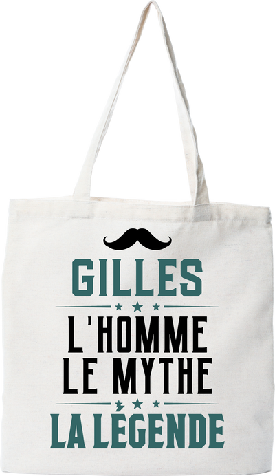 Tote bag coton recyclé gilles l'homme le mythe la légende