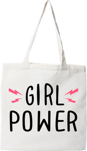 Tote bag coton recyclé girl power