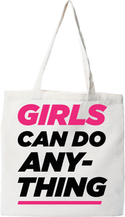 Tote bag coton recyclé girls can do anything