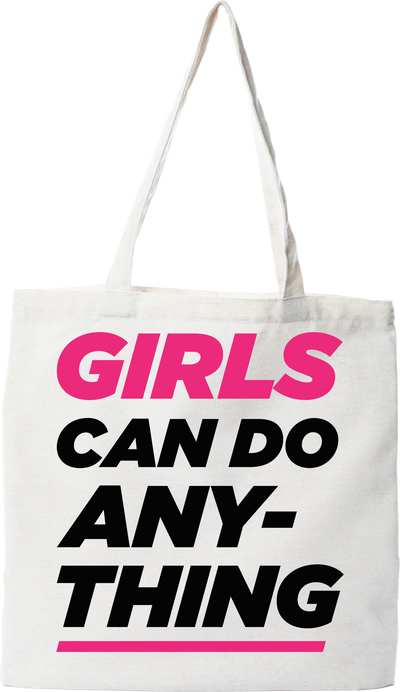 Tote bag coton recyclé girls can do anything