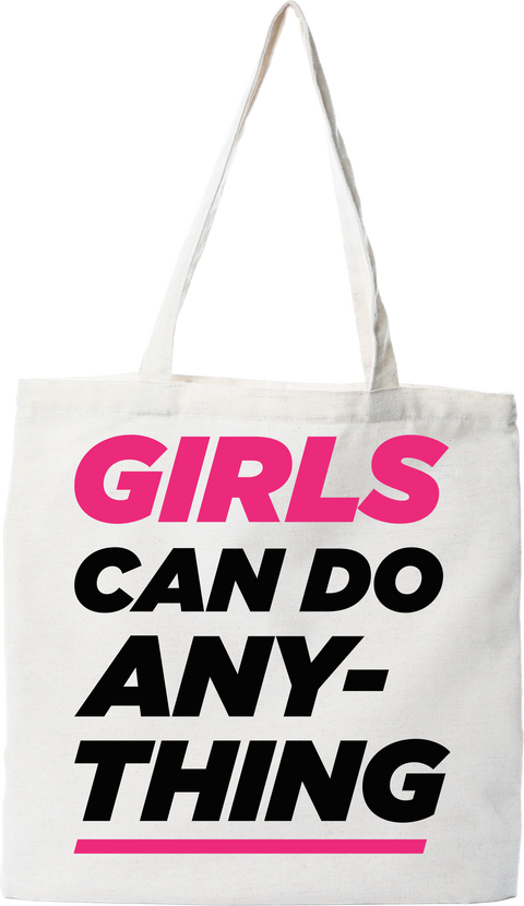 Tote bag coton recyclé girls can do anything