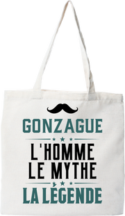 Tote bag coton recyclé gonzague l'homme le mythe la légende