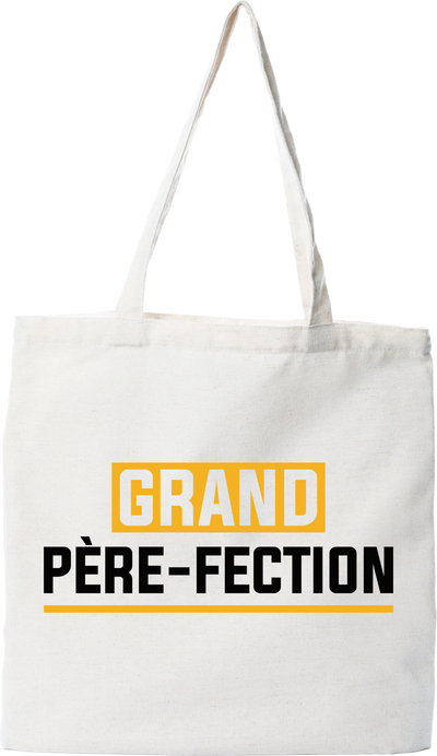 Tote bag coton recyclé grand père-fection