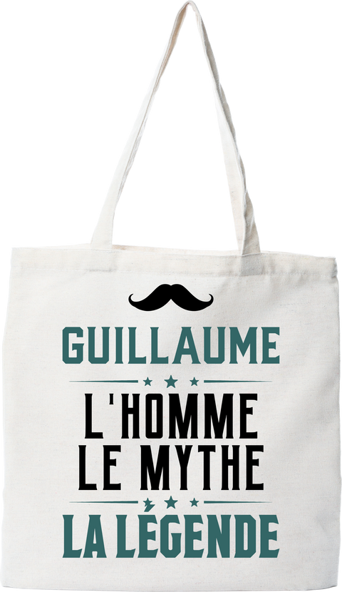 Tote bag coton recyclé guillaume l'homme le mythe la légende