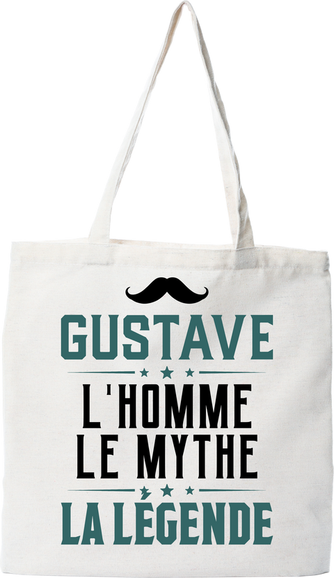 Tote bag coton recyclé gustave l'homme le mythe la légende