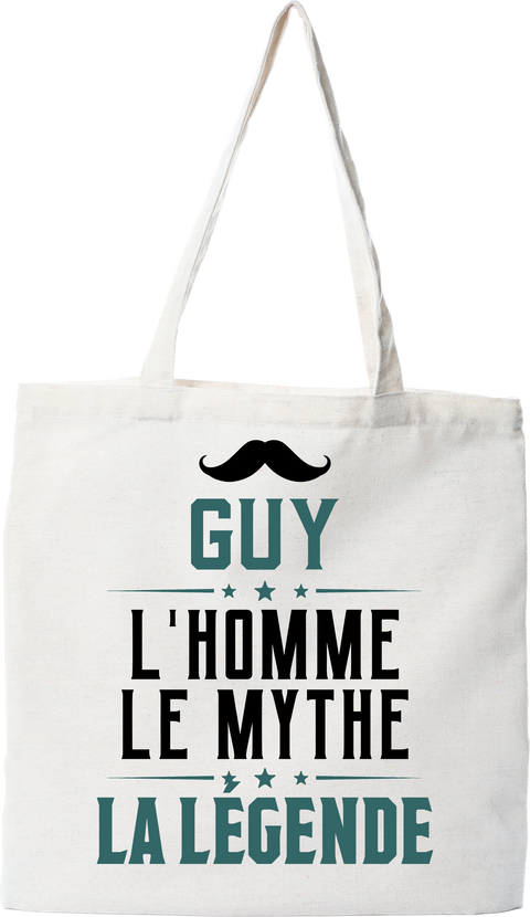 Tote bag coton recyclé guy l'homme le mythe la légende