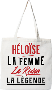 Tote bag coton recyclé héloïse la femme la reine la légende