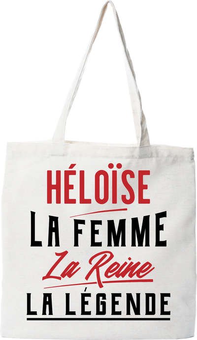 Tote bag coton recyclé héloïse la femme la reine la légende