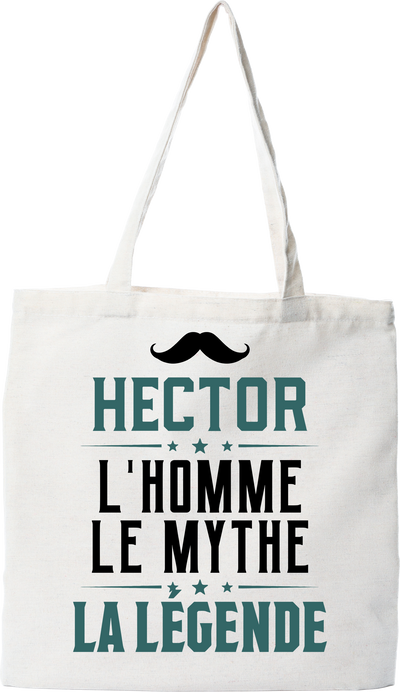 Tote bag coton recyclé hector l'homme le mythe la légende