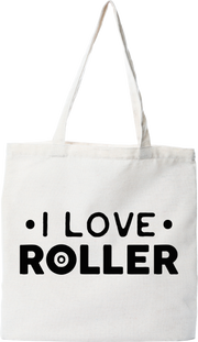 Tote bag coton recyclé i love roller