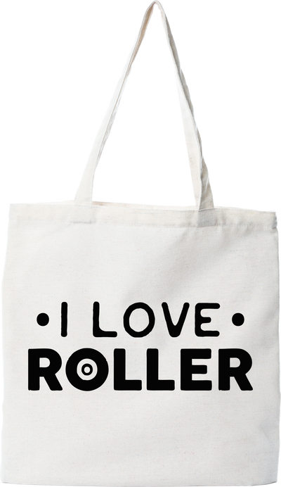Tote bag coton recyclé i love roller