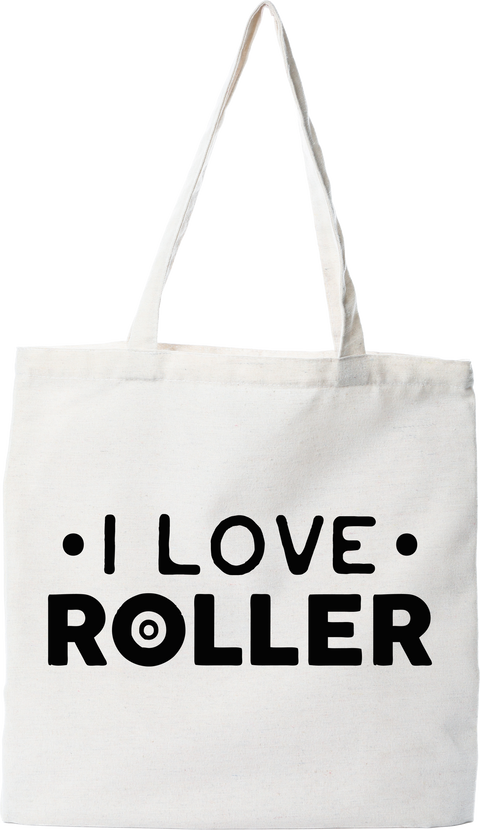 Tote bag coton recyclé i love roller