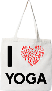 Tote bag coton recyclé i love yoga