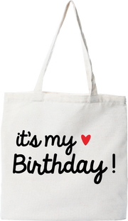 Tote bag coton recyclé it's my birthday