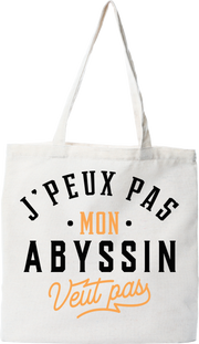Tote bag coton recyclé j peux pas abyssin
