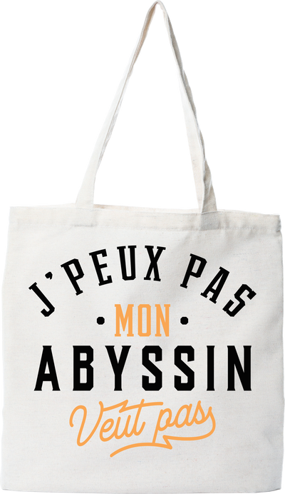 Tote bag coton recyclé j peux pas abyssin