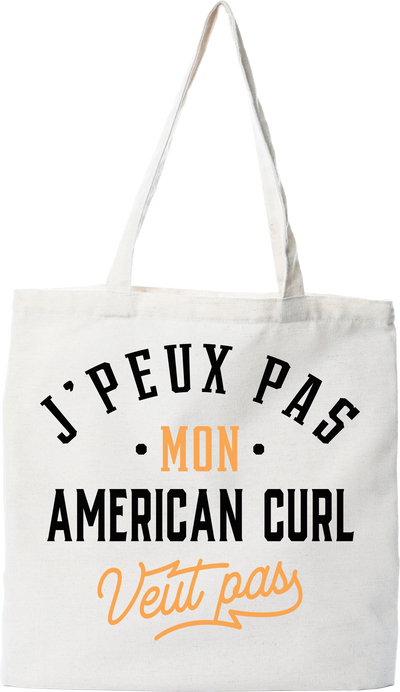 Tote bag coton recyclé j peux pas american curl