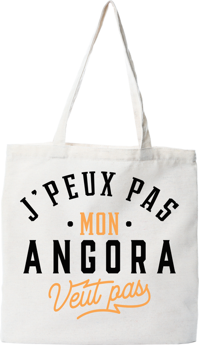 Tote bag coton recyclé j peux pas angora