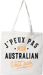 Tote bag coton recyclé j peux pas australian