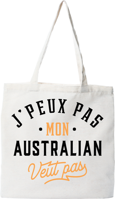 Tote bag coton recyclé j peux pas australian