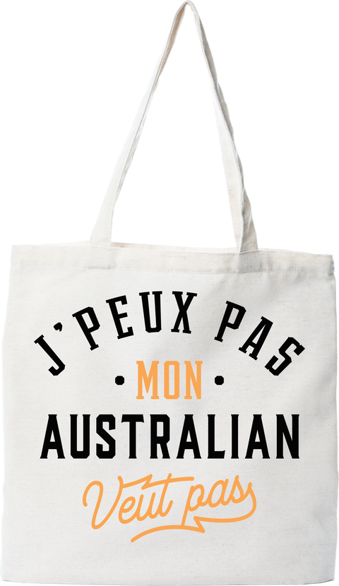 Tote bag coton recyclé j peux pas australian