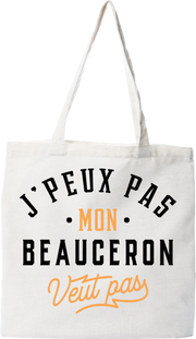 Tote bag coton recyclé j peux pas beauceron