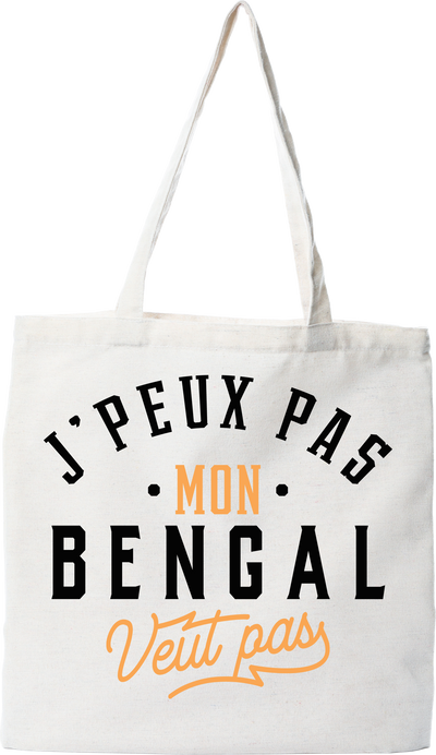 Tote bag coton recyclé j peux pas bengal