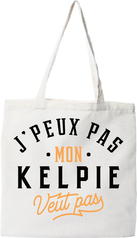 Tote bag coton recyclé j peux pas kelpie