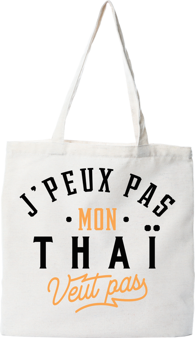 Tote bag coton recyclé j peux pas thai