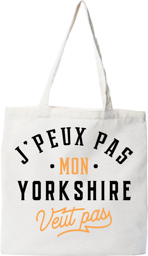 Tote bag coton recyclé j peux pas yorkshire