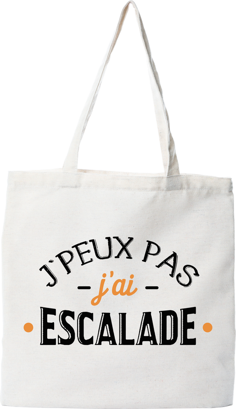 Tote bag coton recyclé j'ai escalade