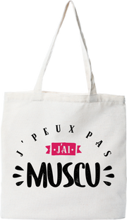 Tote bag coton recyclé j'ai muscu