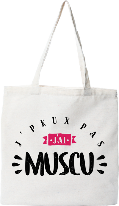 Tote bag coton recyclé j'ai muscu