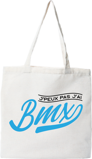 Tote bag coton recyclé j'peux pas j'ai bmx