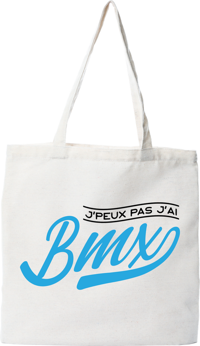 Tote bag coton recyclé j'peux pas j'ai bmx