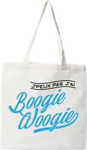 Tote bag coton recyclé j'peux pas j'ai boogie woogie