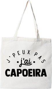 Tote bag coton recyclé j'peux pas j'ai capoeira 2
