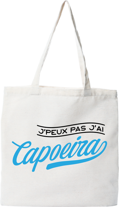 Tote bag coton recyclé j'peux pas j'ai capoeira
