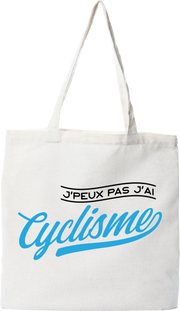 Tote bag coton recyclé j'peux pas j'ai cyclisme