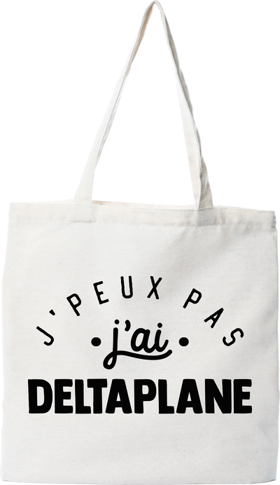 Tote bag coton recyclé j'peux pas j'ai deltaplane 2