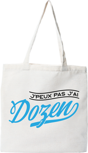 Tote bag coton recyclé j'peux pas j'ai dozen