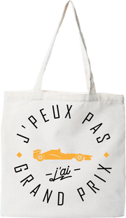 Tote bag coton recyclé j'peux pas j'ai grand prix