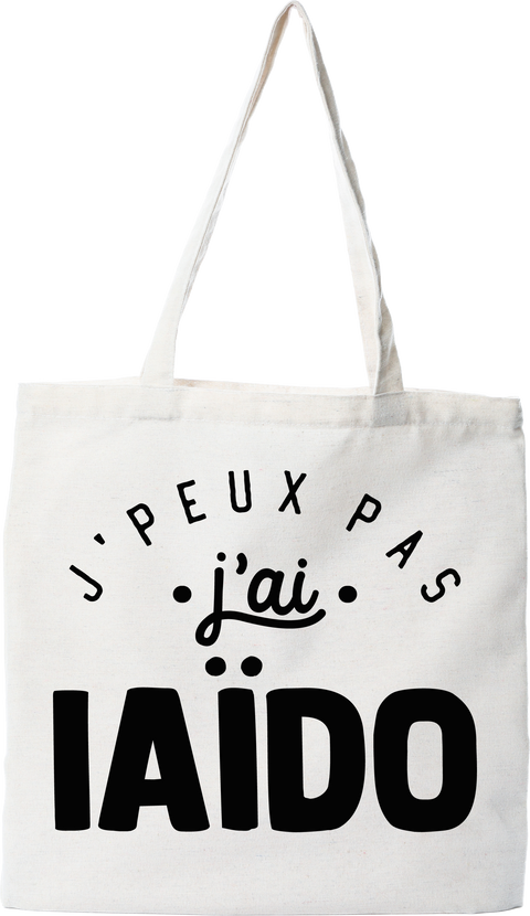 Tote bag coton recyclé j'peux pas j'ai iaïdo 2
