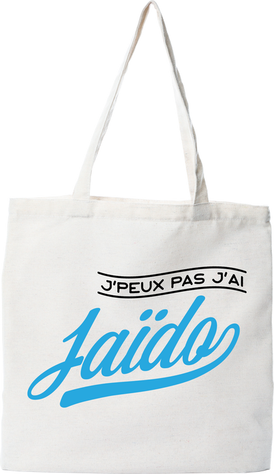Tote bag coton recyclé j'peux pas j'ai iaïdo