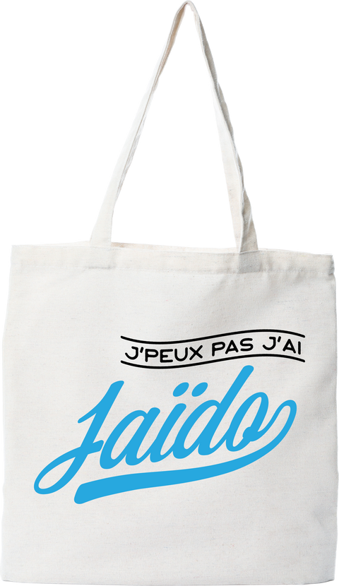 Tote bag coton recyclé j'peux pas j'ai iaïdo