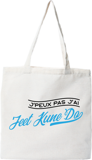 Tote bag coton recyclé j'peux pas j'ai jeet kune do